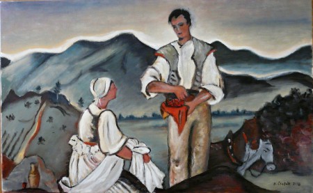 Slov.hory-motív M.Benka